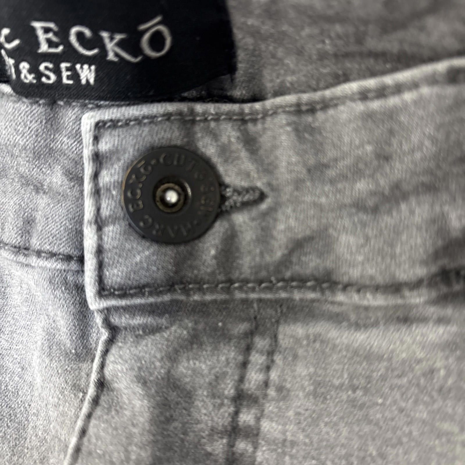 Ecko Unltd. Marc Ecko Cut Sew Jeans Men’s Size 34x30 Gray/Blk Size US 34 / EU 50 - 3 Thumbnail