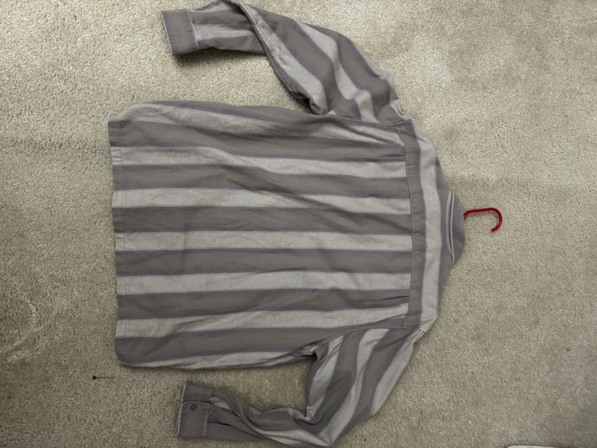 Supreme Supreme stripe flannel zip-up shirt Size US XL / EU 56 / 4 - 2 Thumbnail