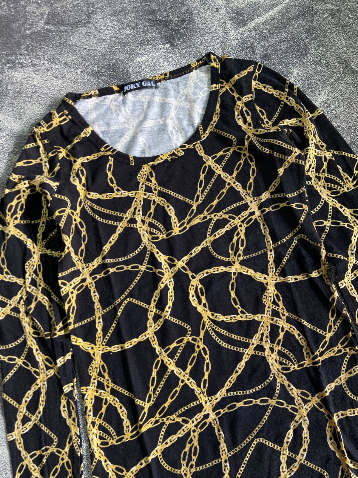 Hysteric Glamour × If Six Was Nine × Le Grande Bleu (L.G.B.) Joky Gal Gothic Chain AOP Long Sleeve Size M / US 6-8 / IT 42-44 - 2 Thumbnail