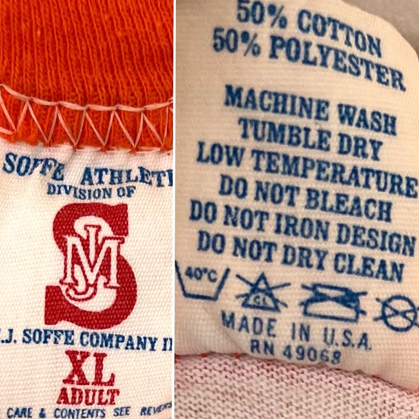 Soffe VINTAGE Soffee Athletic Twin Cities Cougars T Shirt XL USA 50/50 Soffe Worn Size US XL / EU 56 / 4 - 2 Thumbnail
