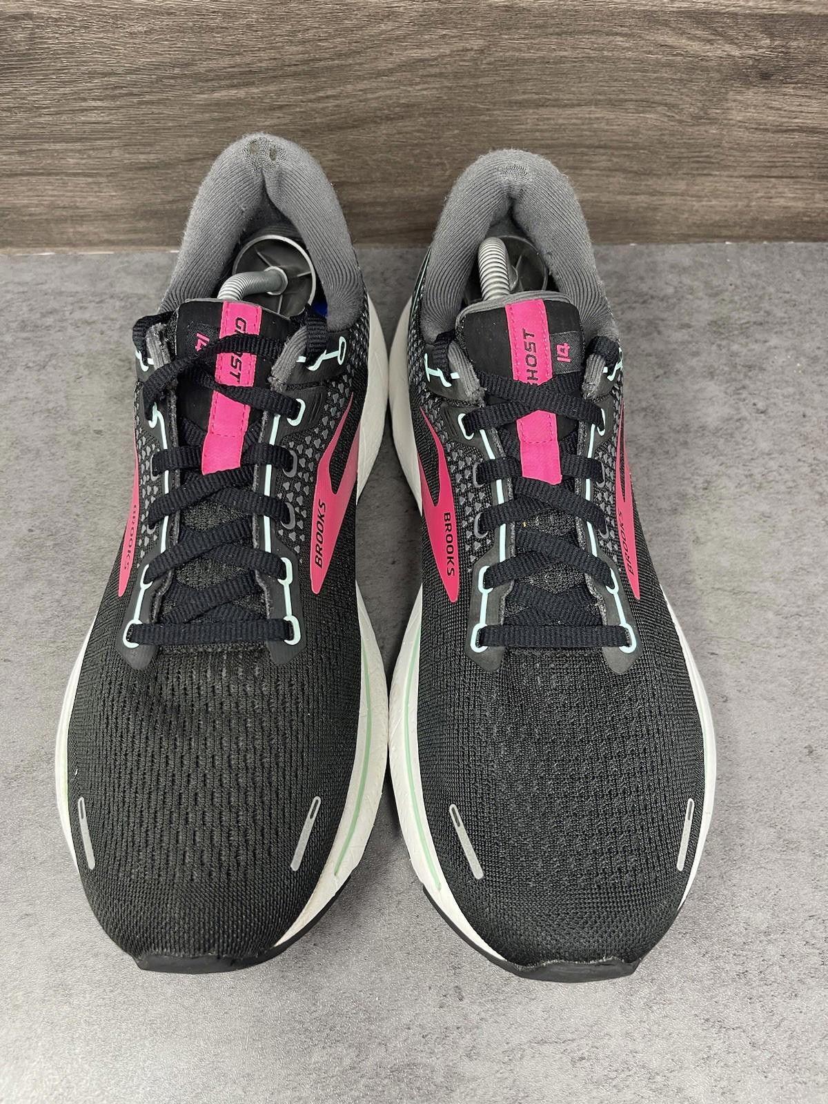 Brooks Brooks Ghost 14 Running Shoes Womens Size 11 Black Pink Size US 11 / IT 41 - 3 Thumbnail