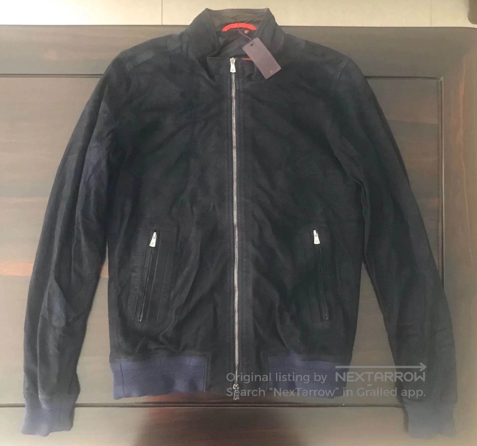 Isaia Napolii new isaia suede leather jacket in dark color. Size US L / EU 52-54 / 3 - 2 Thumbnail