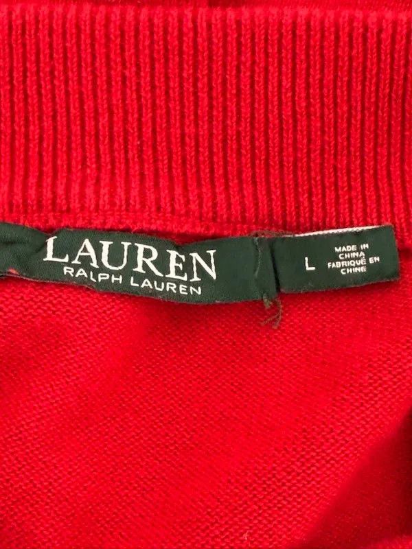Lauren Ralph Lauren Maglione Ralph Lauren Rosso Donna Taglia L Size L / US 10 / IT 46 - 5 Thumbnail