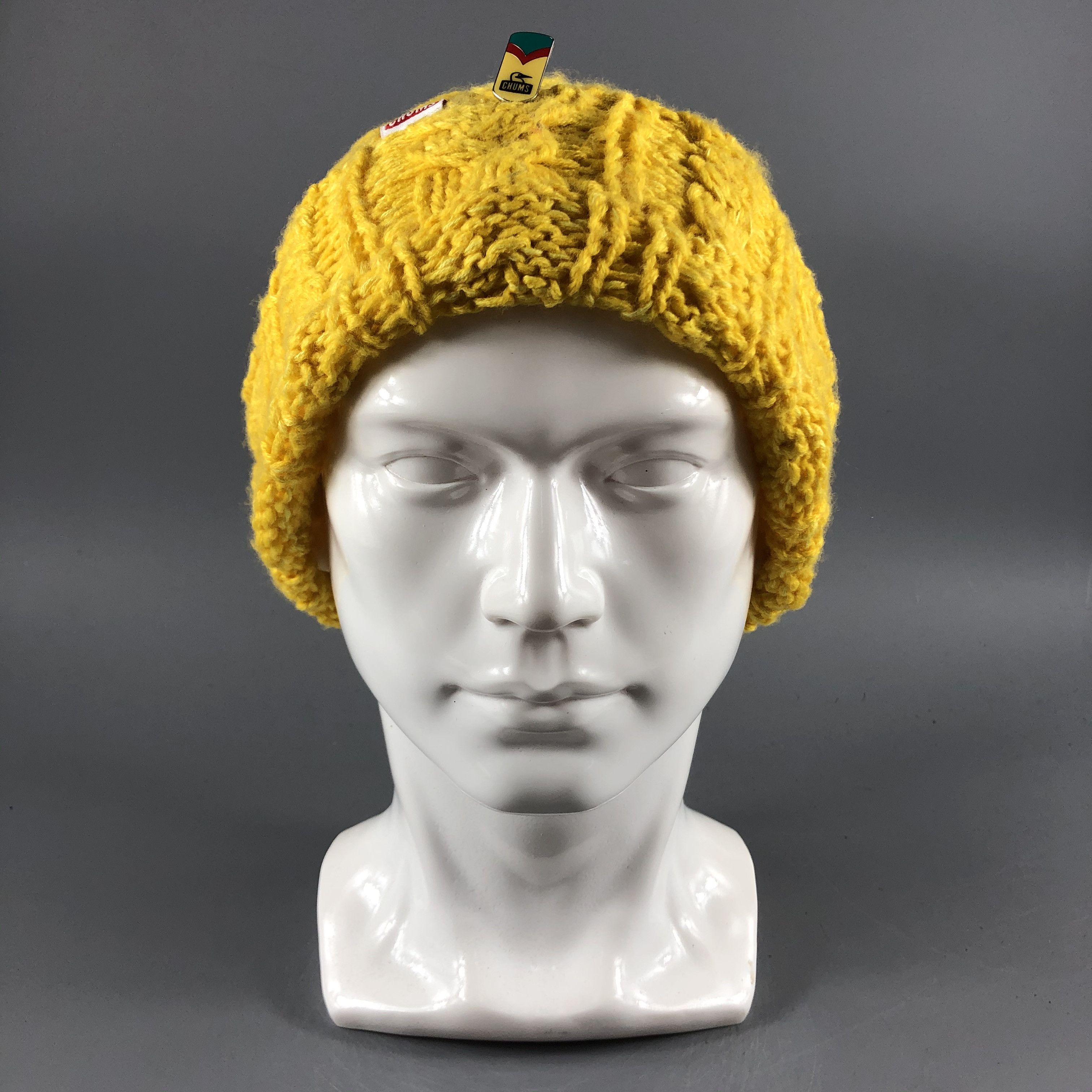 image of Chums Hats Cable Knit Beanie Slouchy Snow Hat Snow Cap B304, Men's