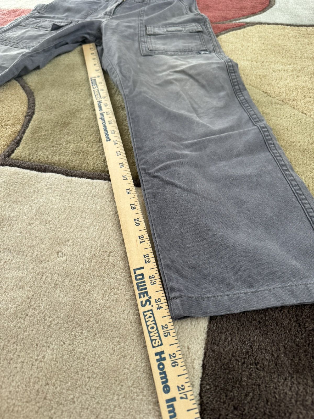 Stussy Gray Vintage Stussy Cargo Pants Size 28" / US 6 / IT 42 - 4 Thumbnail