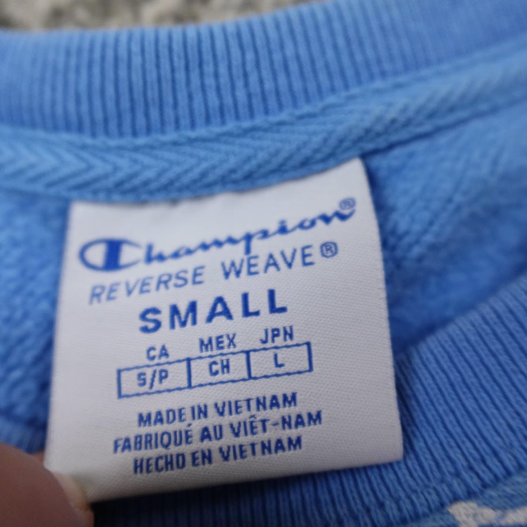 Champion Champion Sweatshirt Mens S Blue Reverse Weave Graphic Print Pullover Crewneck Size US S / EU 44-46 / 1 - 4 Thumbnail