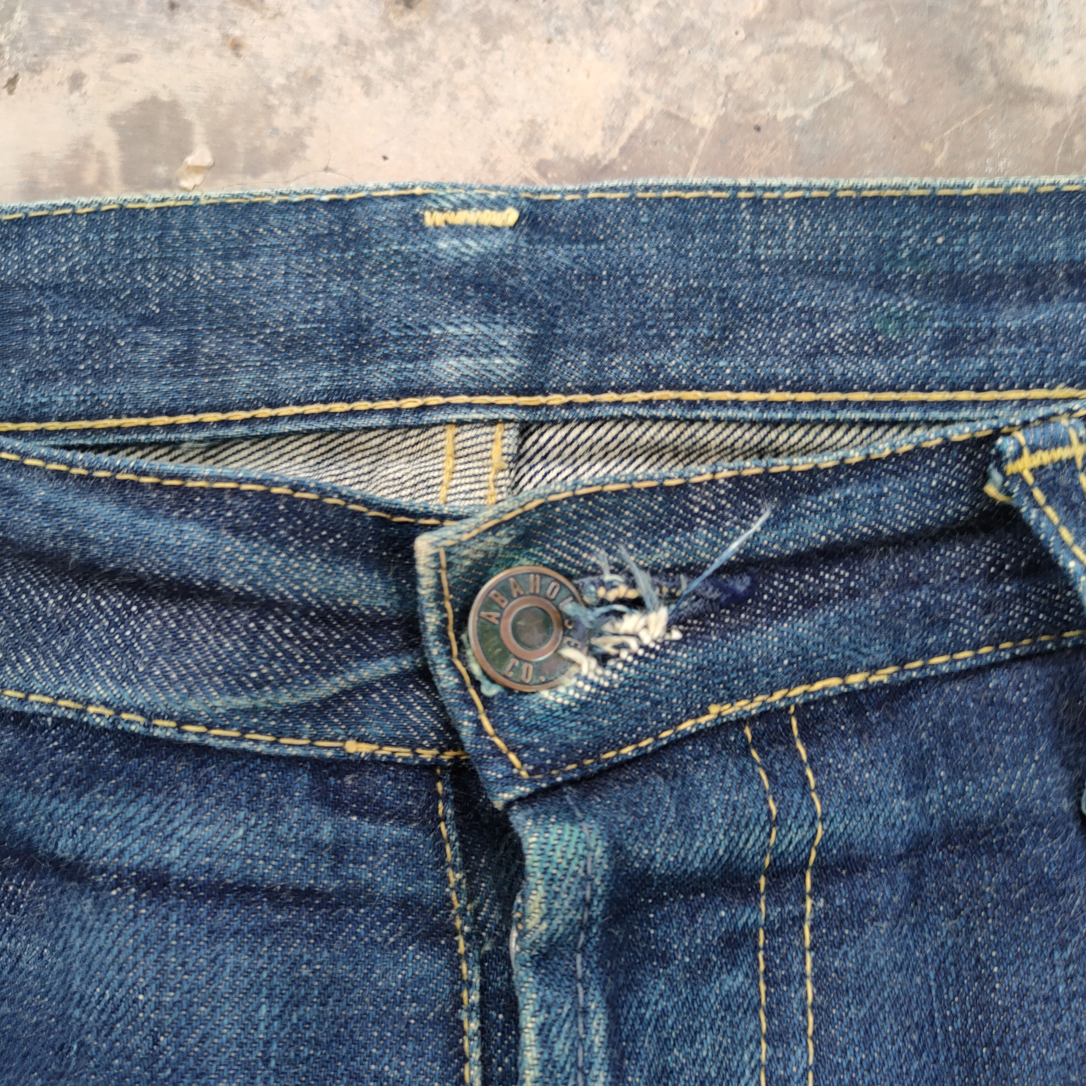 Rusty VTG JAPANESE SELVEDGE RUSTY RIPPED FADED JEANS DENIM PANTS Size US 36 / EU 52 - 7 Thumbnail