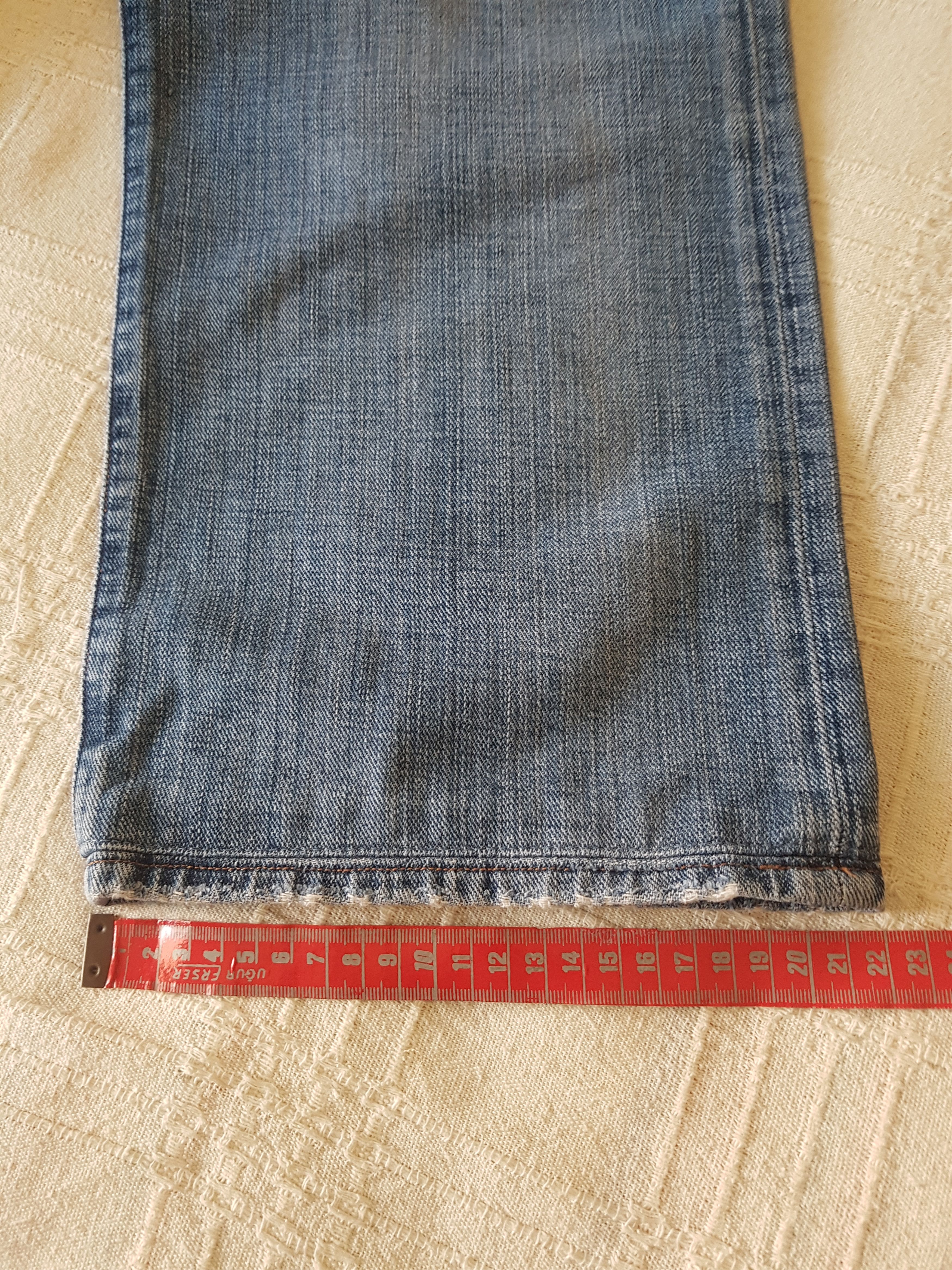 Lee Gold Label 101B Cinch Back Half Selvedge Cowboy Jeans Buckle Size US 32 / EU 48 - 14 Thumbnail