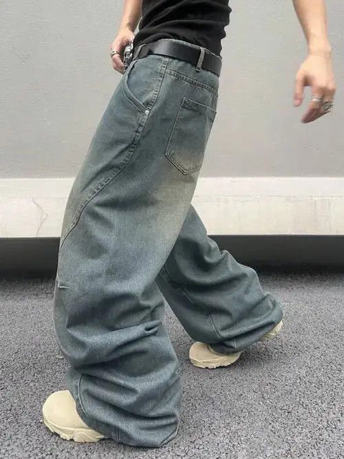 Jean Amamiya x Yuka Faded Baggy Denim Jeans Loose fit Size US 32 / EU 48 - 2 Thumbnail