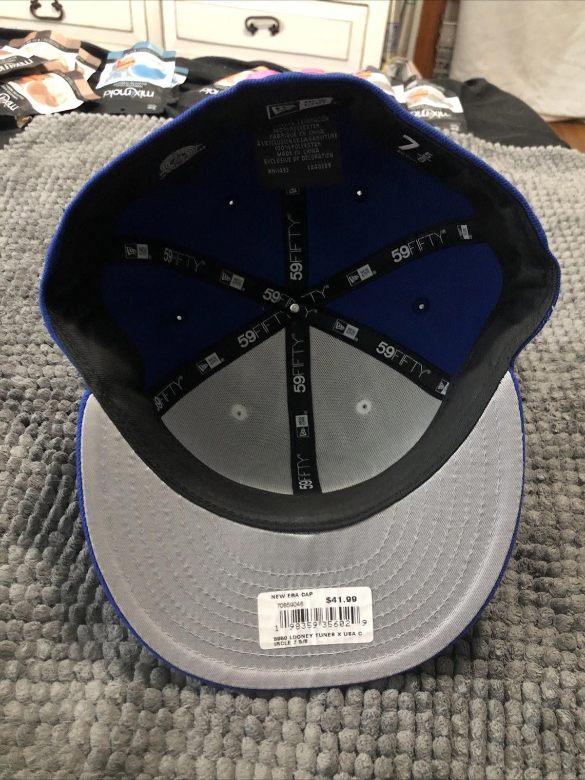 New Era New Era White/Blue Team USA Circle 5950 Fitted Hat LT 7 5/8 Size ONE SIZE - 4 Thumbnail