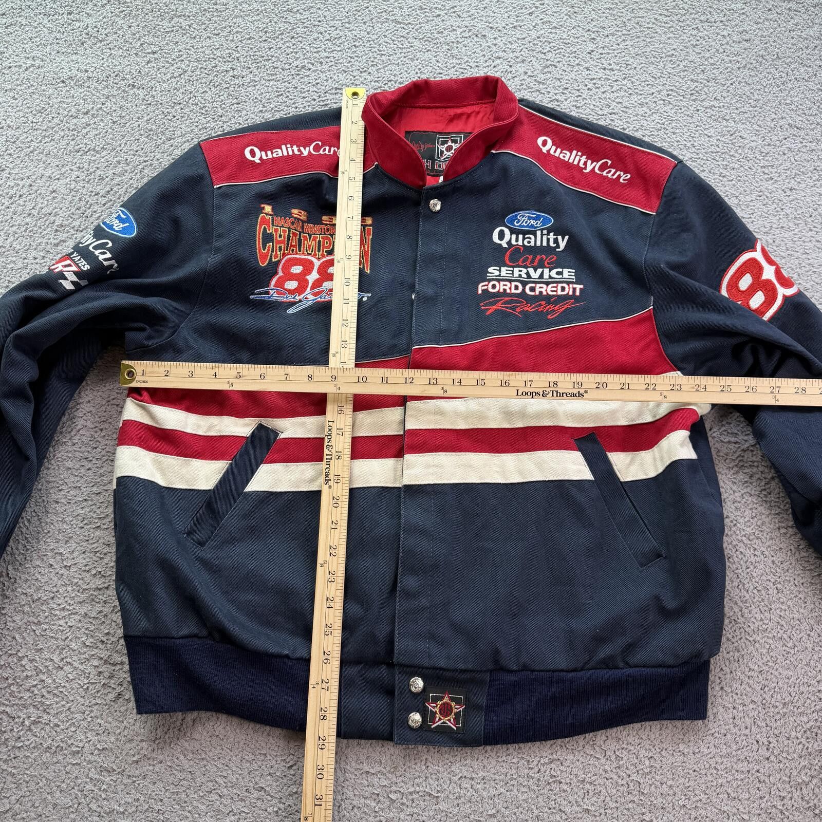 JH Design Vintage 1999 Dale Jarrett 88 NASCAR Winston Racing Jacket L Size US L / EU 52-54 / 3 - 3 Thumbnail