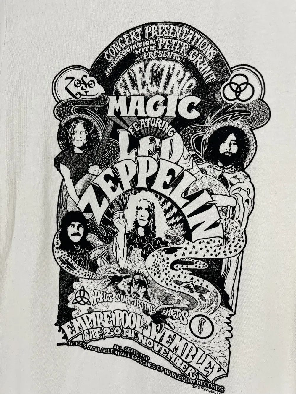 Band Tees Vintage Y2K Electric Magic Led Zeppelin Womens Tee Size US S / EU 44-46 / 1 - 6 Thumbnail