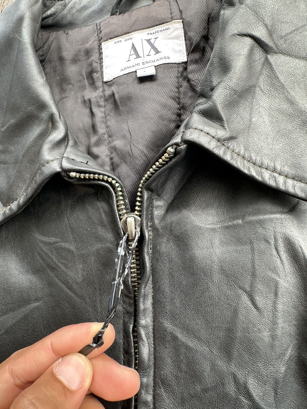 Armani Exchange Armani exchange leather jacket Size US L / EU 52-54 / 3 - 10 Thumbnail