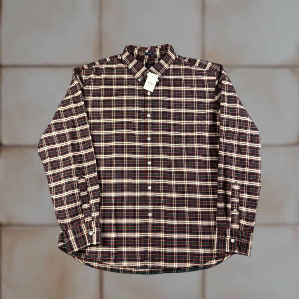 J.Crew J. Crew Shirt Men’s 2XL Plaid Flex Oxford Button-Down Long Sleeve Casual Multicolor Cotton Button-Up Size US XXL / EU 58 / 5 - 1 Thumbnail