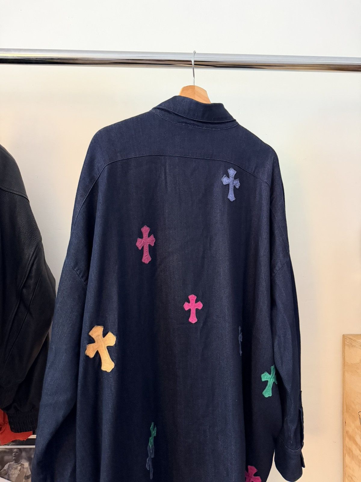 Chrome Hearts Chrome Hearts Multi Color Denim Button Up Size US XXL / EU 58 / 5 - 3 Thumbnail
