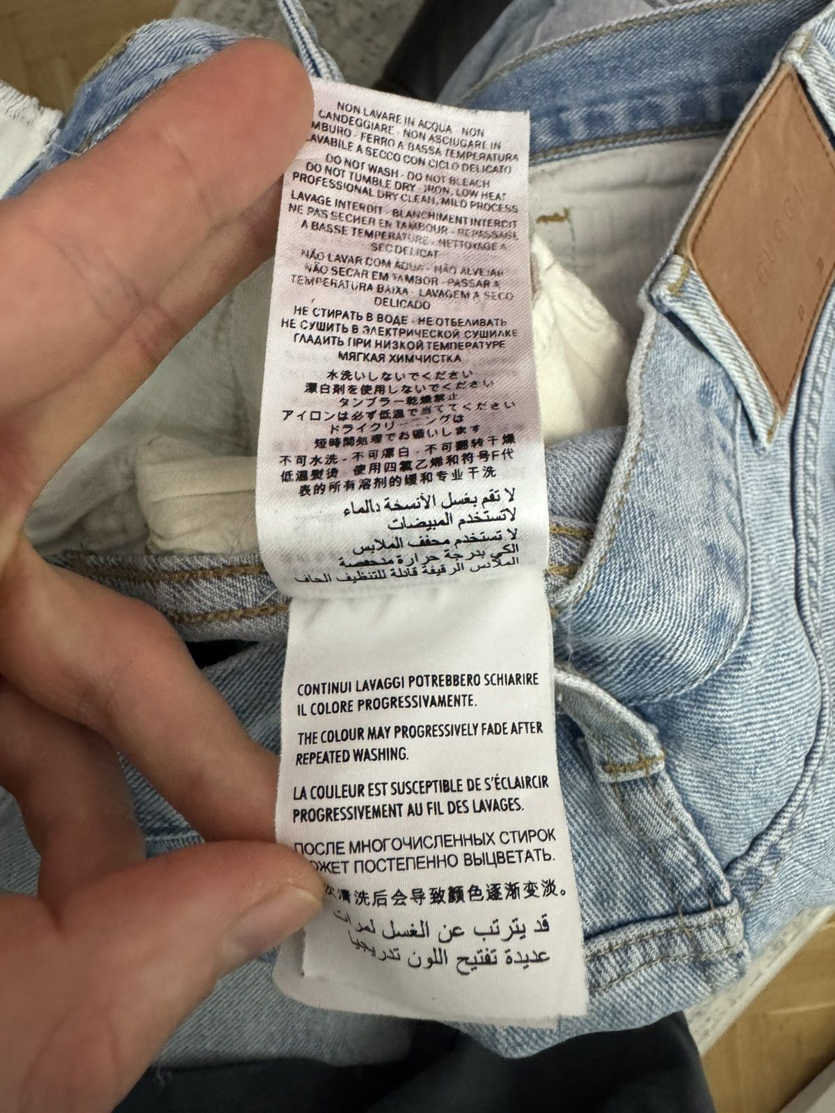 Gucci Gucci Punk Rock Scribble Denim Designer Jeans Avant Garde Size US 30 / EU 46 - 10 Thumbnail