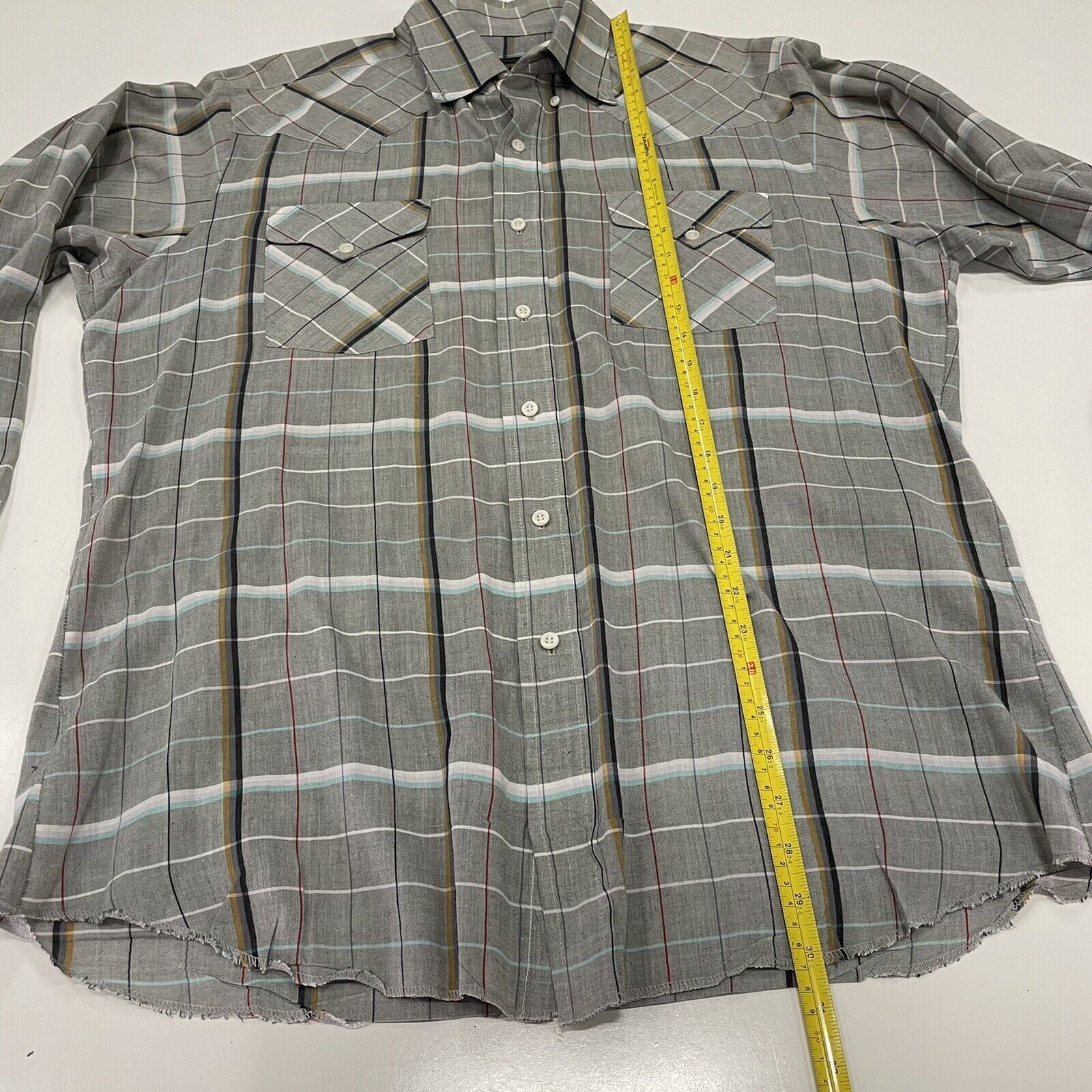 Panhandle Slim VTG 70’s Panhandle Slim Men’s Western Checks Shirt 16.5/35 Size US L / EU 52-54 / 3 - 8 Thumbnail