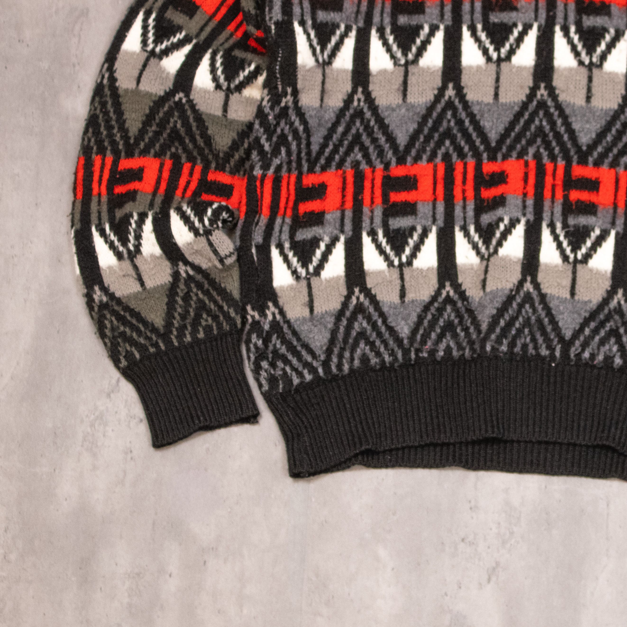 Japanese Brand Vintage 90's AOP Aztex Knitted Crewneck Sweater Size US M / EU 48-50 / 2 - 4 Thumbnail