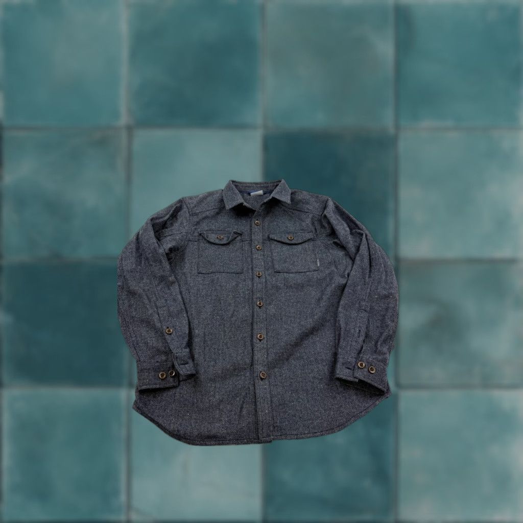Vintage Columbia Shirt Mens Large Gray Button Down Long Sleeve Flecked Pocket Casual Size US L / EU 52-54 / 3 - 1 Thumbnail