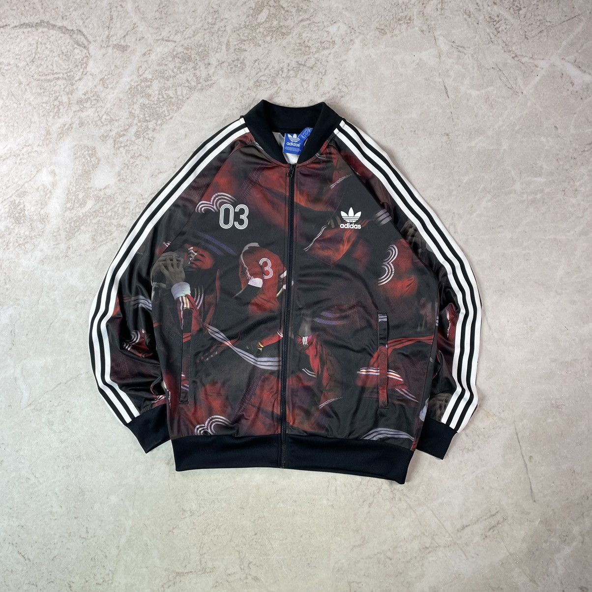 Adidas Adidas Beckenbauer 03 Football Firebird Track Bomber Jacket Size US XL / EU 56 / 4 - 2 Thumbnail