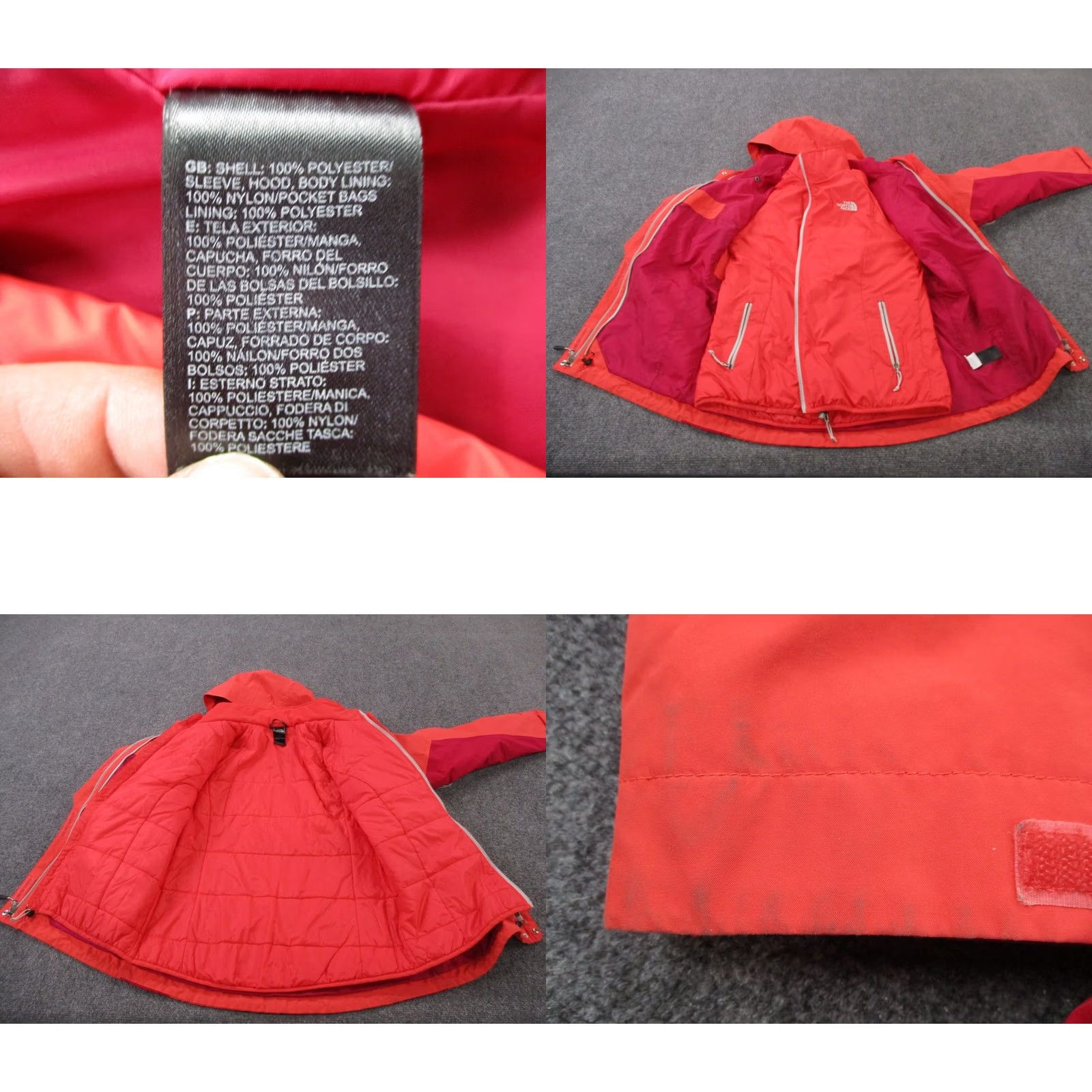 The North Face The North Face Jacket Women M Orange Shell Hyvent 2 in 1 Outdoors Rain Hiking Skiing Size M / US 6-8 / IT 42-44 - 8 Thumbnail