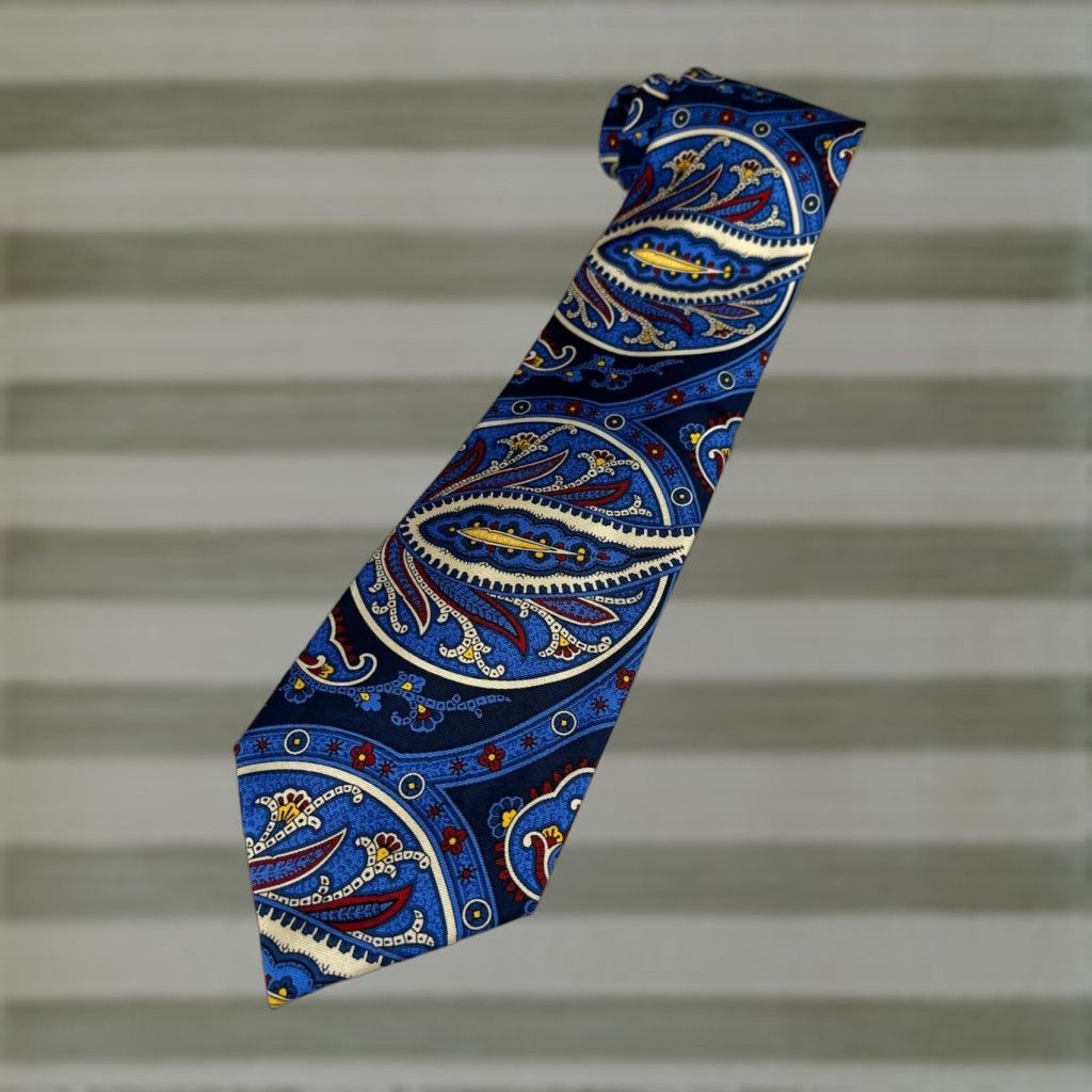 Ralph Lauren VINTAGE Men’s Lauren Ralph Lauren Silk Tie Paisley Handmade Size ONE SIZE - 1 Thumbnail