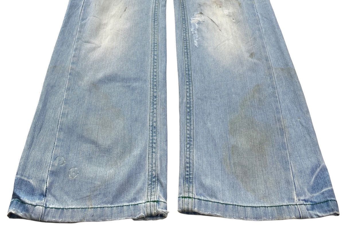 Japanese Brand Japanese brand Light Wash Distressed Style Flare Jeans Size US 30 / EU 46 - 5 Thumbnail