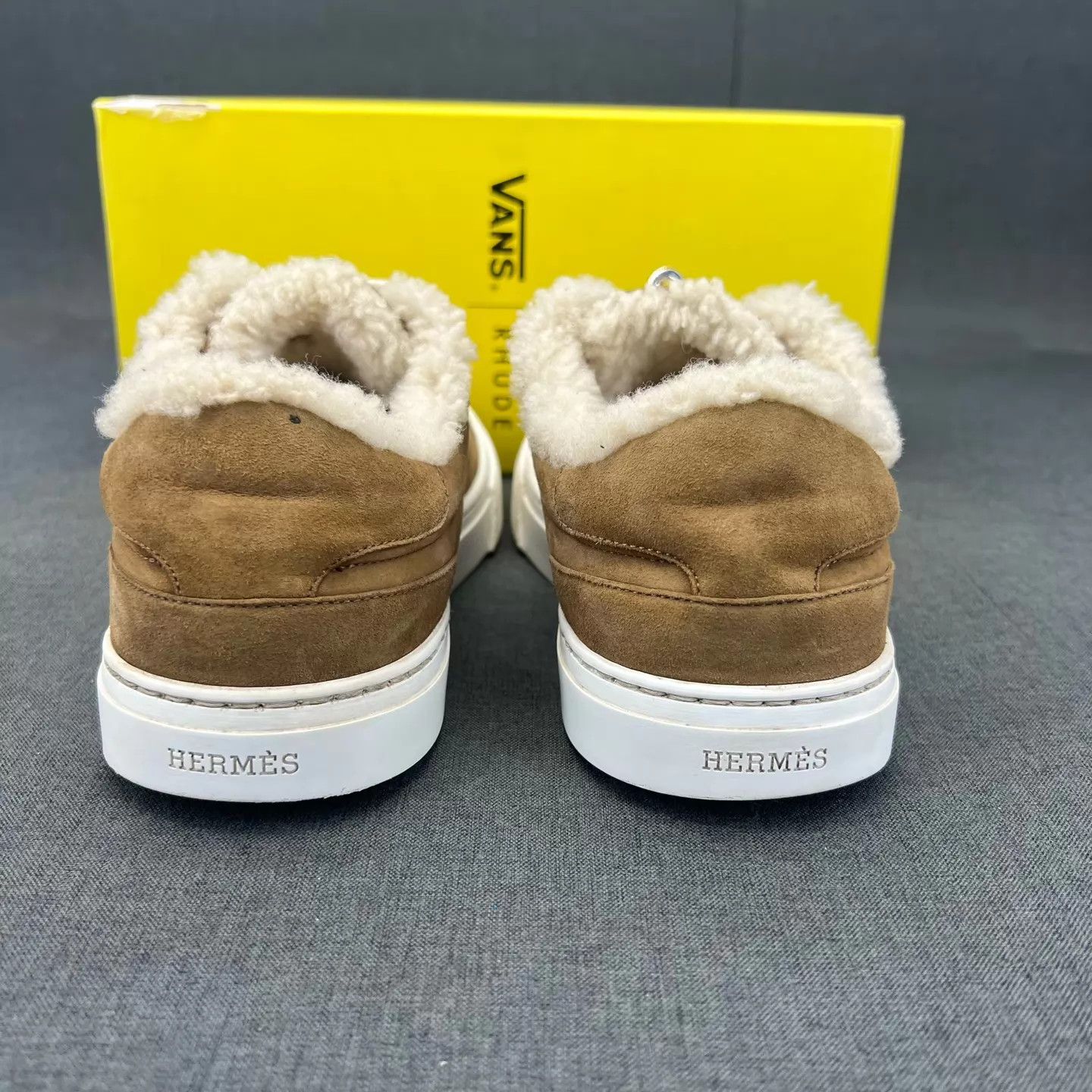 Hermes HERMES Brown Kelly Buckle Teddy Fur Bag 38 Size US 7.5 / IT 37.5 - 4 Thumbnail
