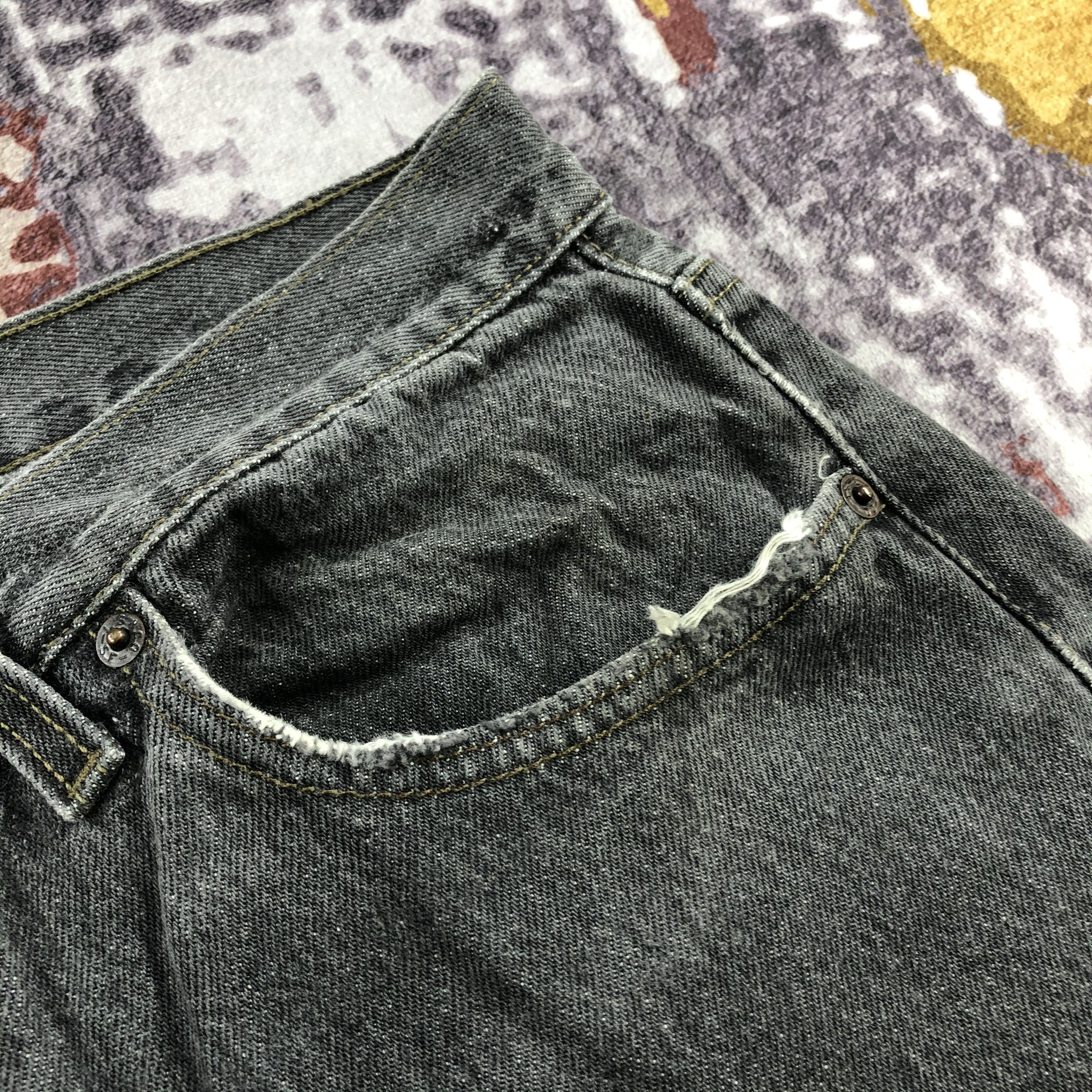 Levi's Vintage 90s Levis 501 Faded Black Jeans-JM2581 Size US 33 - 11 Thumbnail