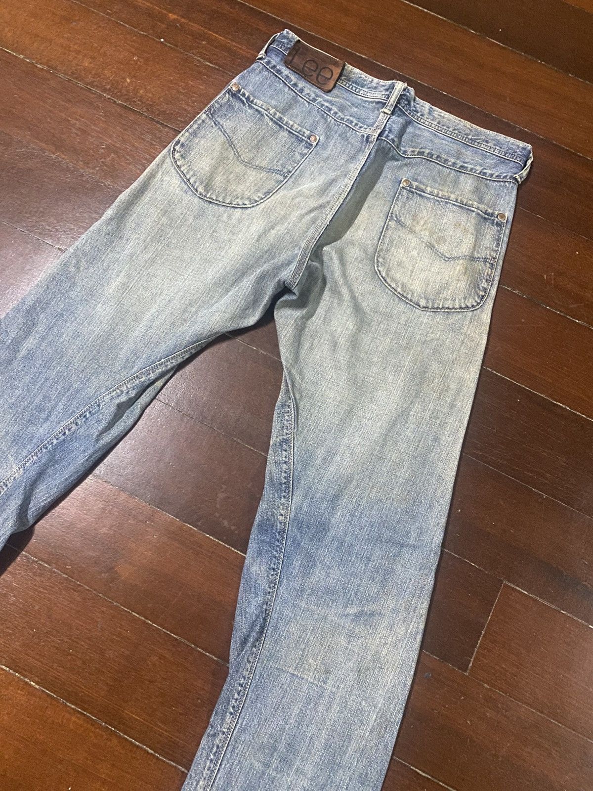 Lee Repro Vintage 50s Lee Jeans Sanforized mud wash distressed Size US 33 - 17 Thumbnail