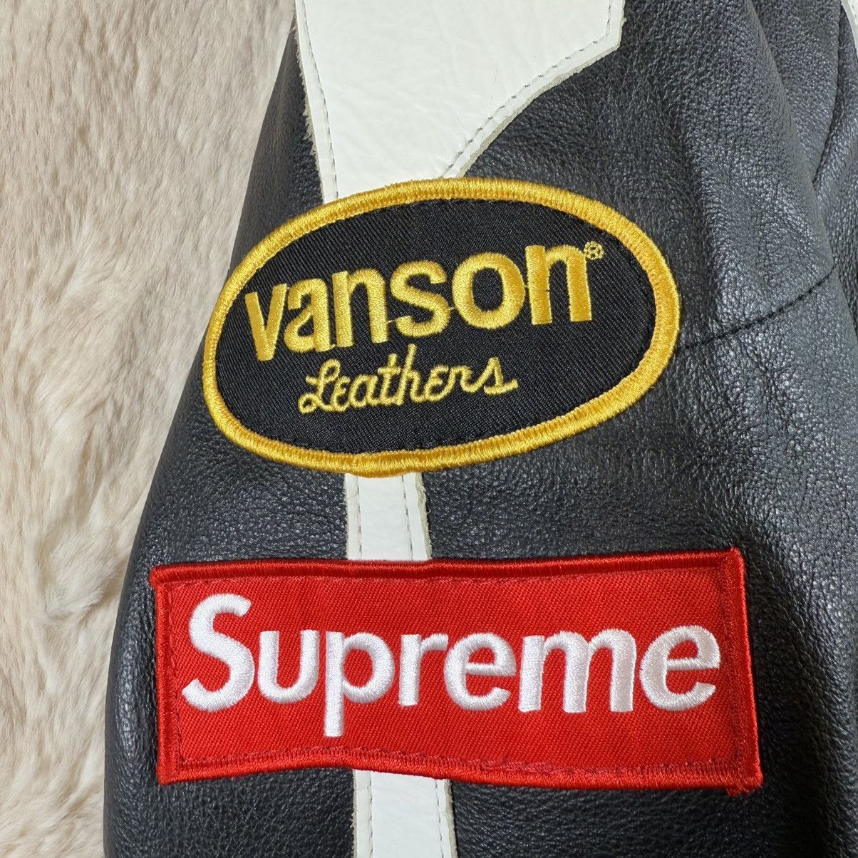 Supreme × Vanson Leathers Supreme Vanson Leather Bones Jacket Black Men’s M (FW17) Size US M / EU 48-50 / 2 - 17 Thumbnail