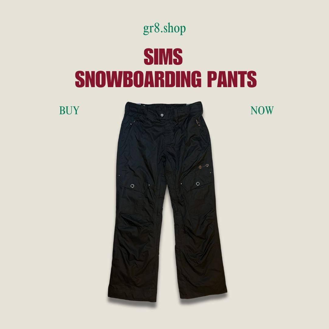 Other Sims Black Snowboarding Pants Mens Large With Multiple Pocke Size US 37 - 1 Thumbnail