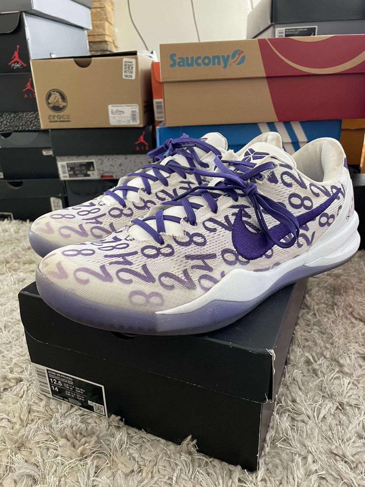 Nike Nike Kobe 8 Protro Court Purple Size US 12.5 / EU 45-46 - 1 Thumbnail