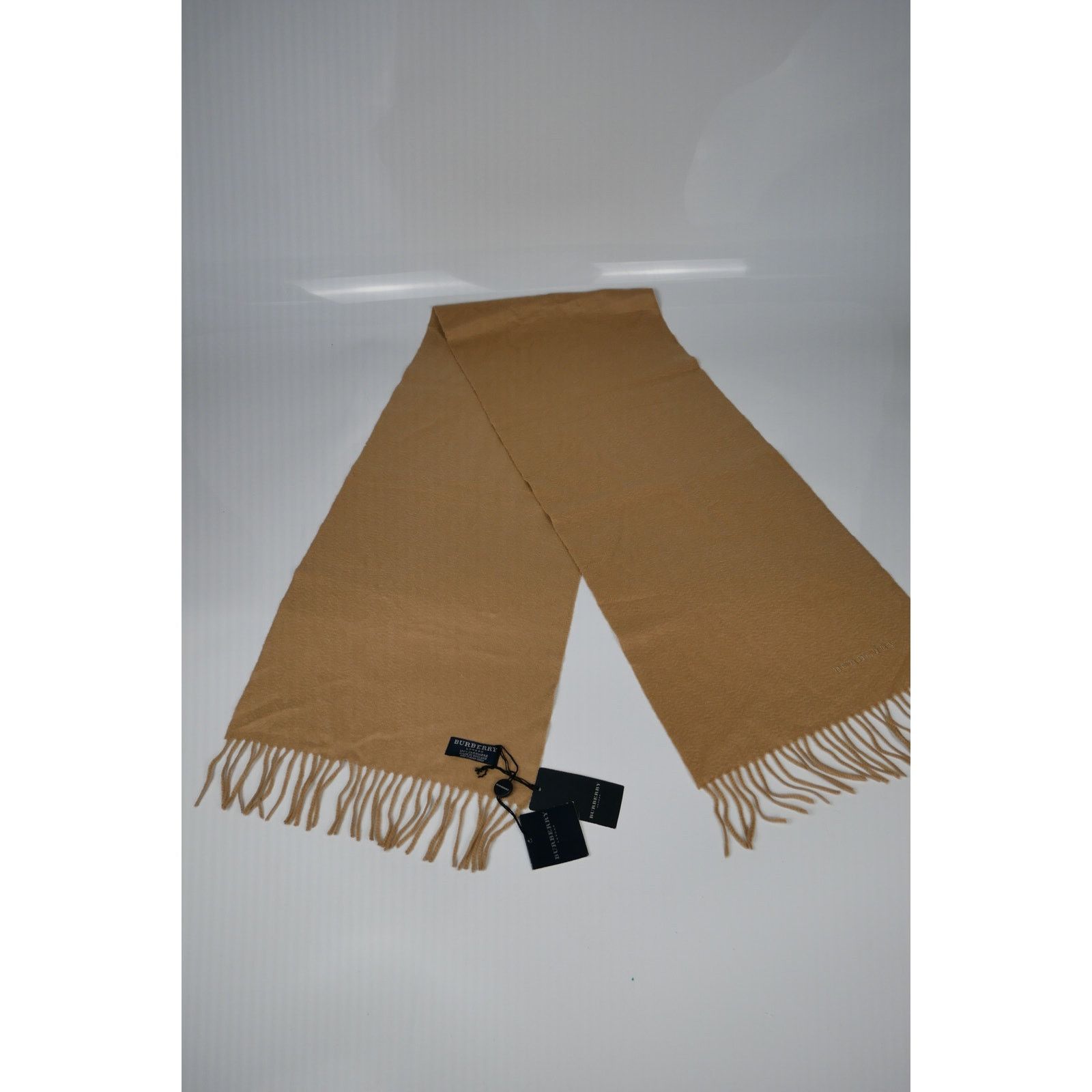 Burberry Burberry Brown Cashmere Scarf Size ONE SIZE - 2 Thumbnail