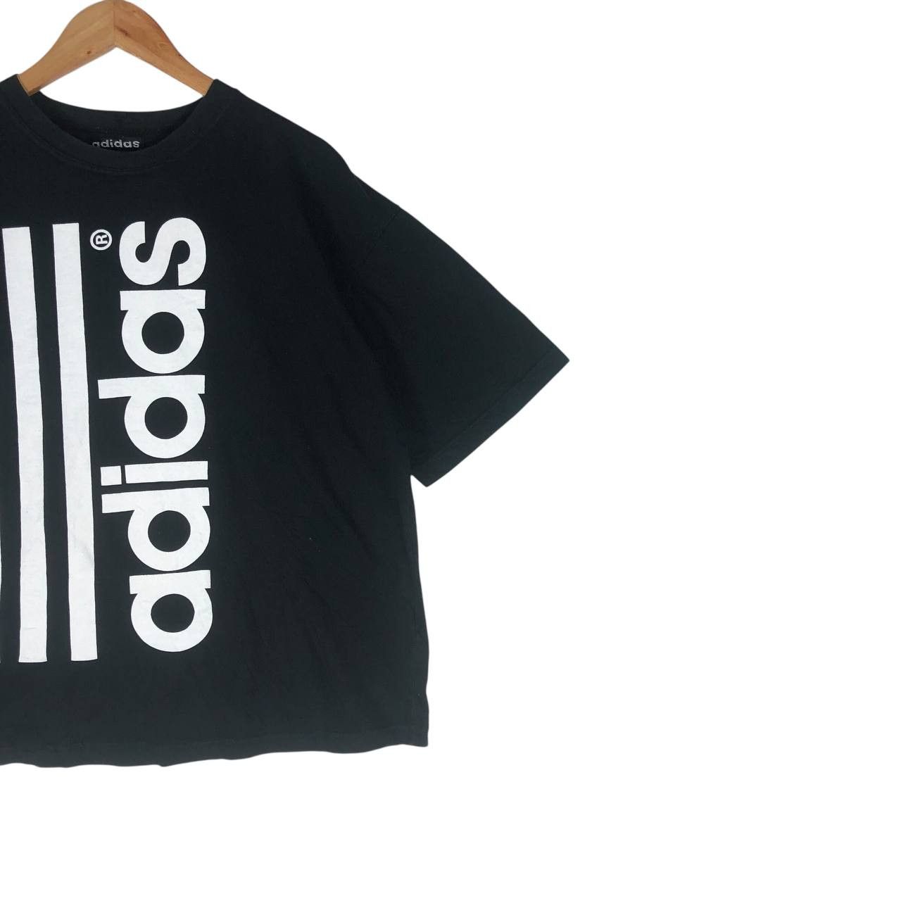 Adidas × Vintage Vintage Adidas Big Logo Baggy Striped T-shirt Size US M / EU 48-50 / 2 - 4 Thumbnail