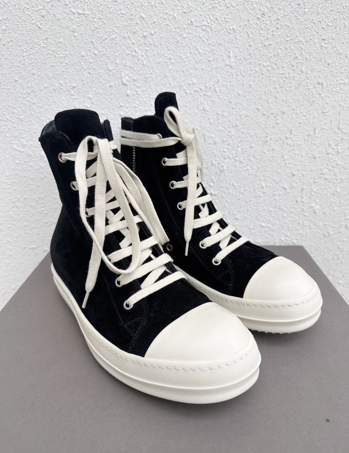 Rick Owens Rick Owens New Edition High-Top Sneakers Rare Suede Leather Size US 7 / EU 40 - 2 Thumbnail