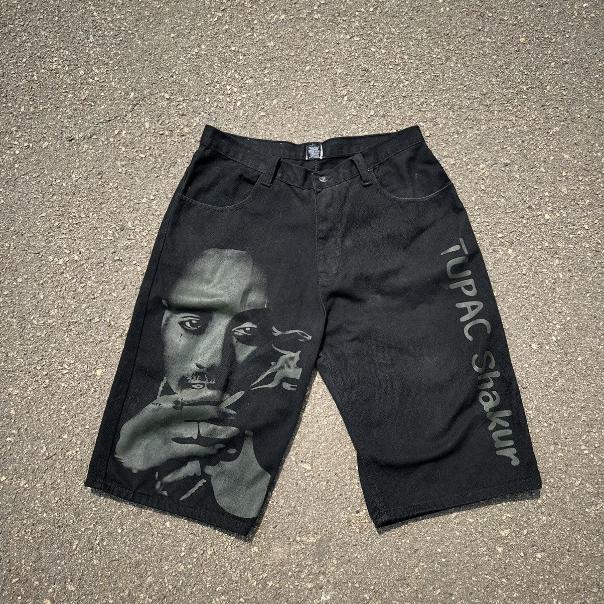 Eminem vintage 2pac shakur shorts y2k rap shorts tupac shakur Size US 32 / EU 48 - 1 Thumbnail