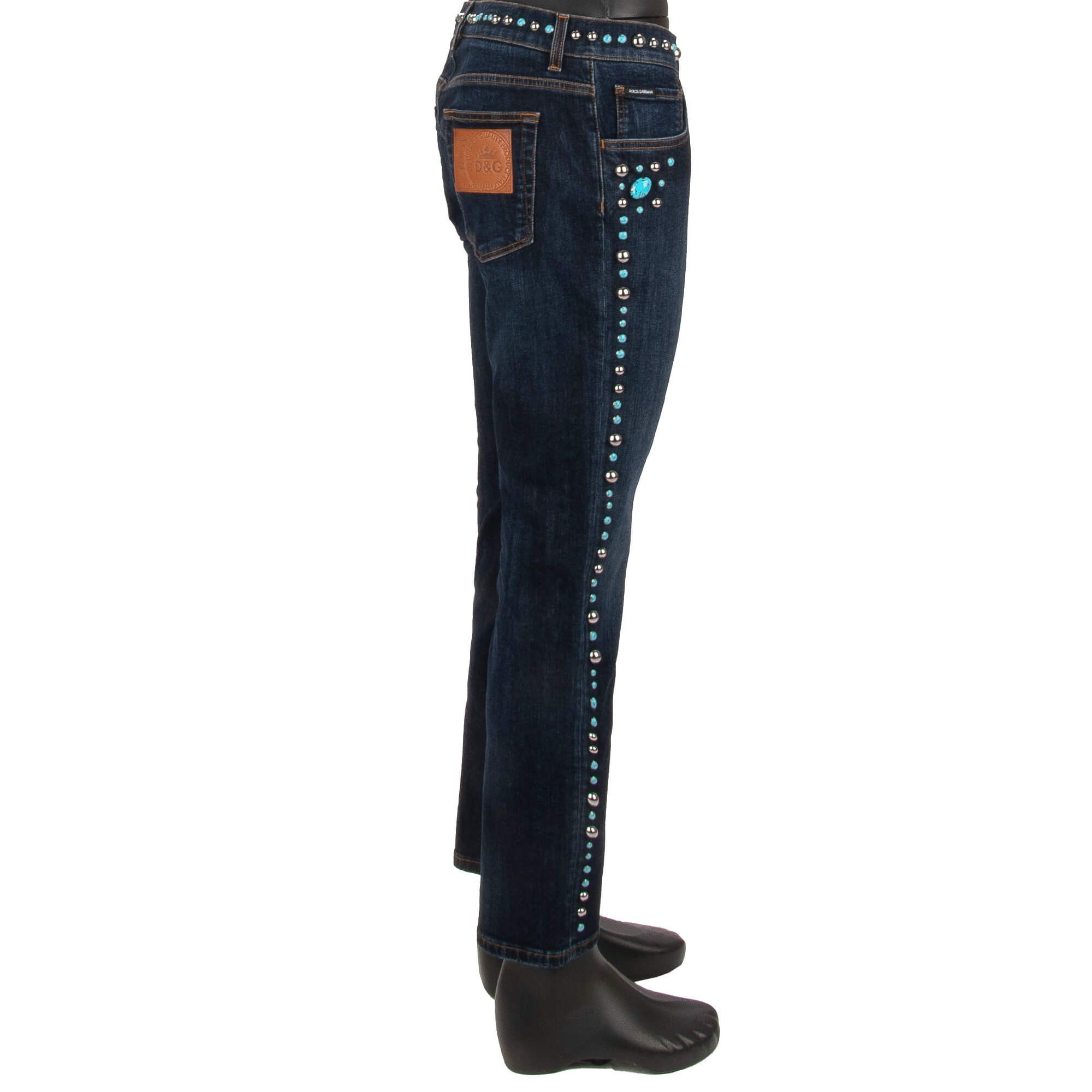 Dolce & Gabbana o1y0125 Logo Jeans in Blue Size US 28 / EU 44 - 4 Thumbnail