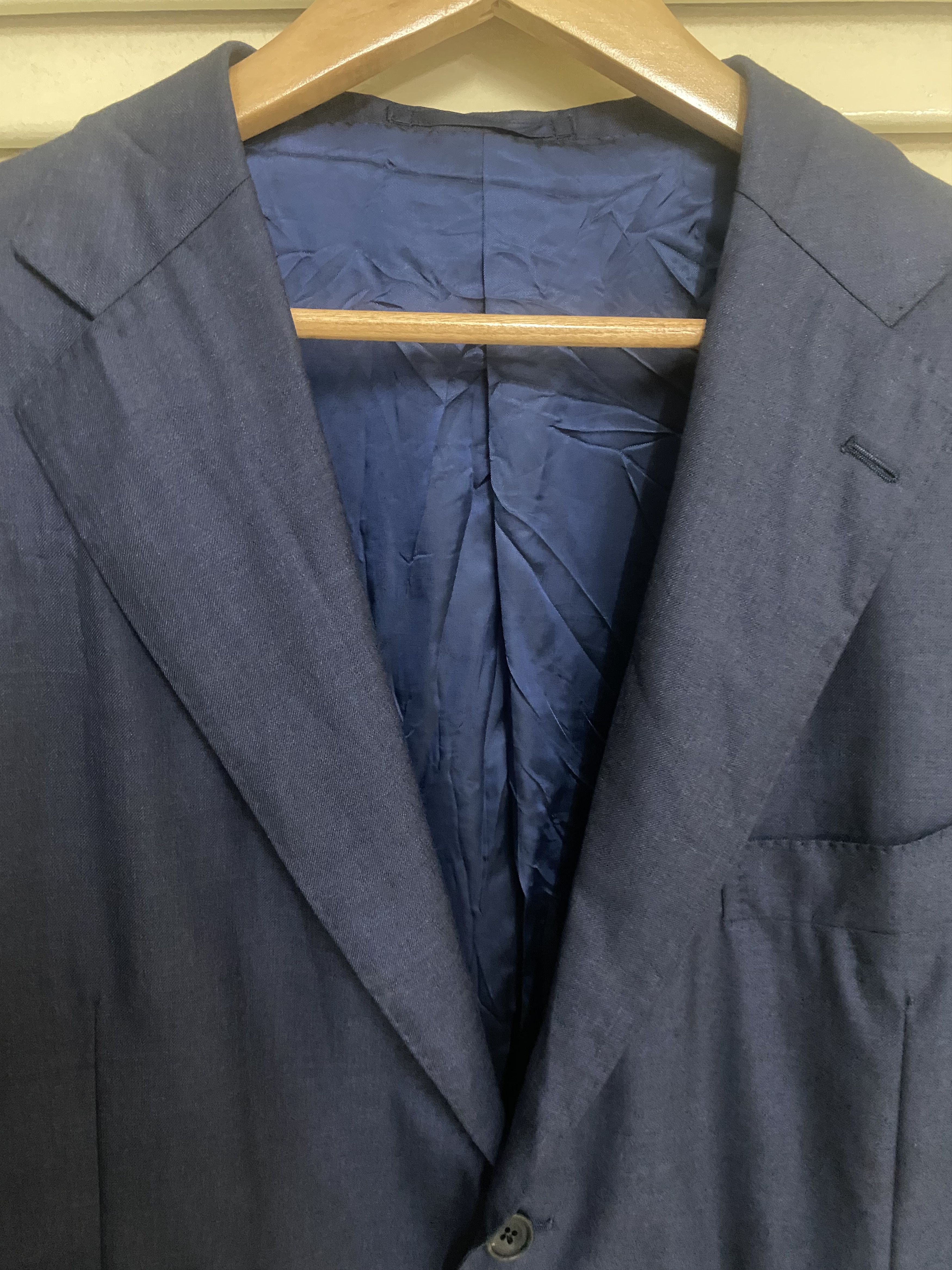 Loro Piana Loro Piana Boxy Blue Blazer Size 44R - 3 Thumbnail