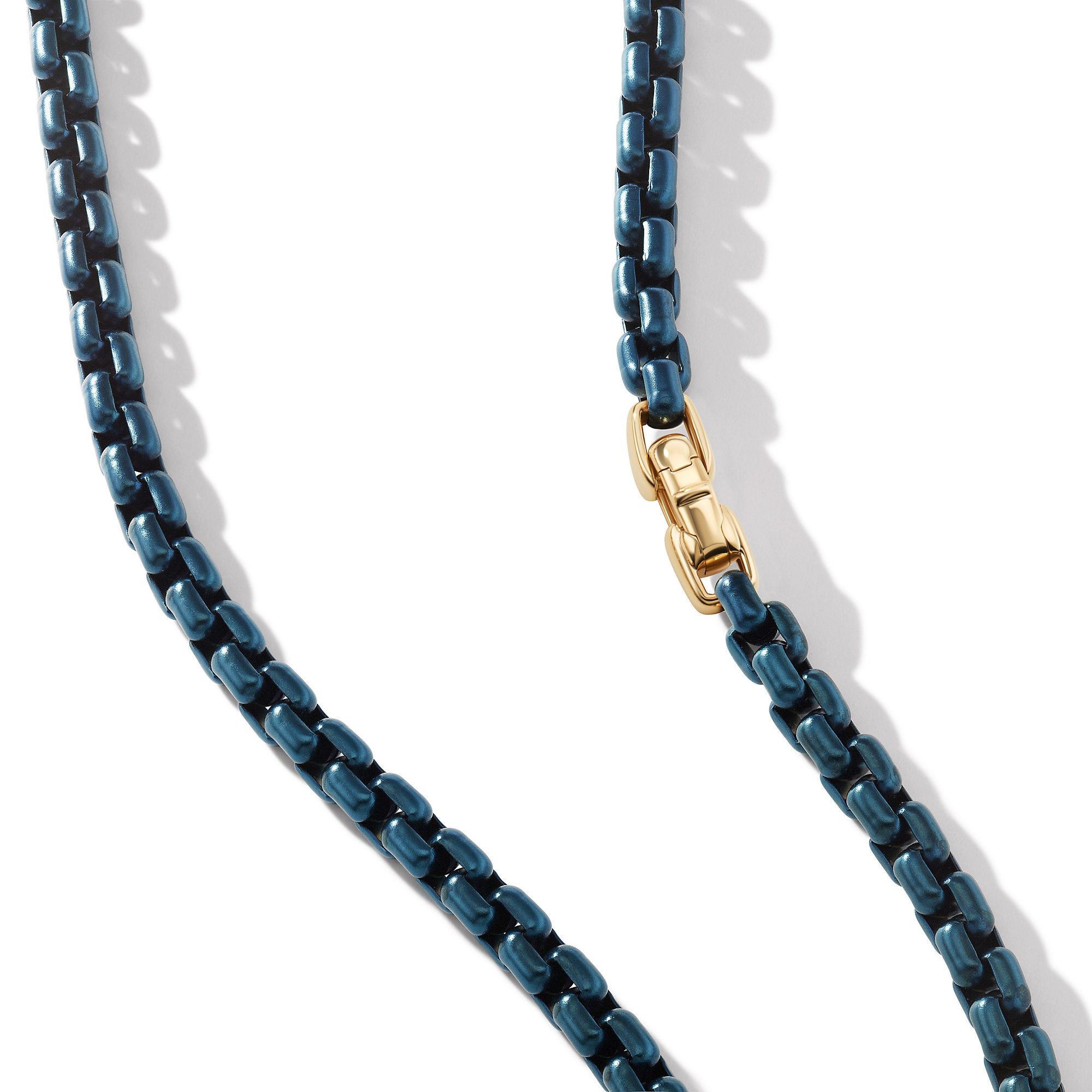 David Yurman o1w1db10325 Bel Aire Color Box Chain Necklace in Navy Acryli Size ONE SIZE - 4 Thumbnail