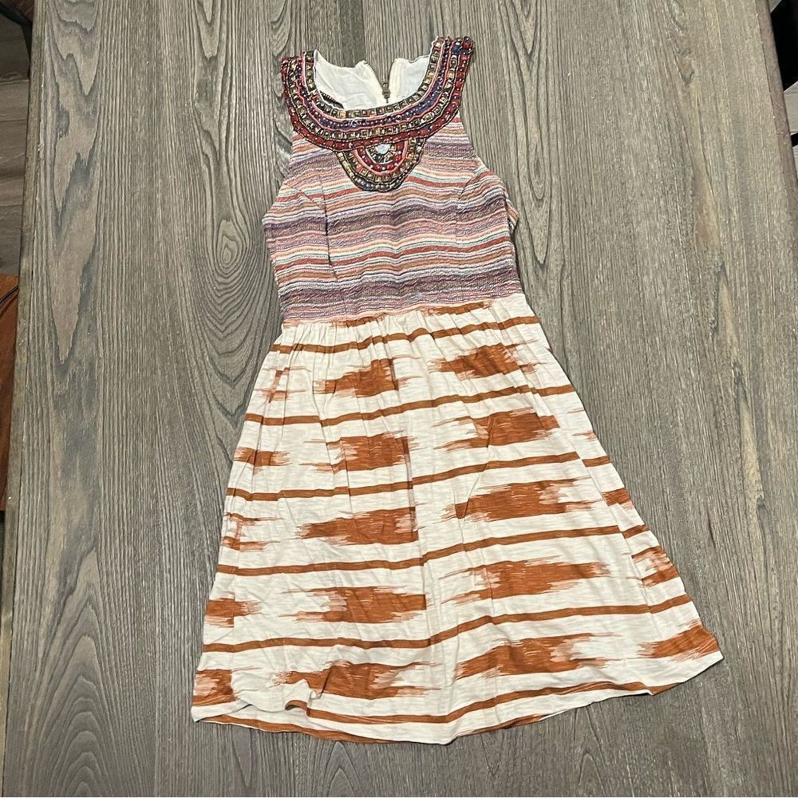 Lucky Brand Lucky Brand Dress Empire Waist Aztec Pattern Sleeveless XS Size XS / US 0-2 / IT 36-38 - 1 Thumbnail