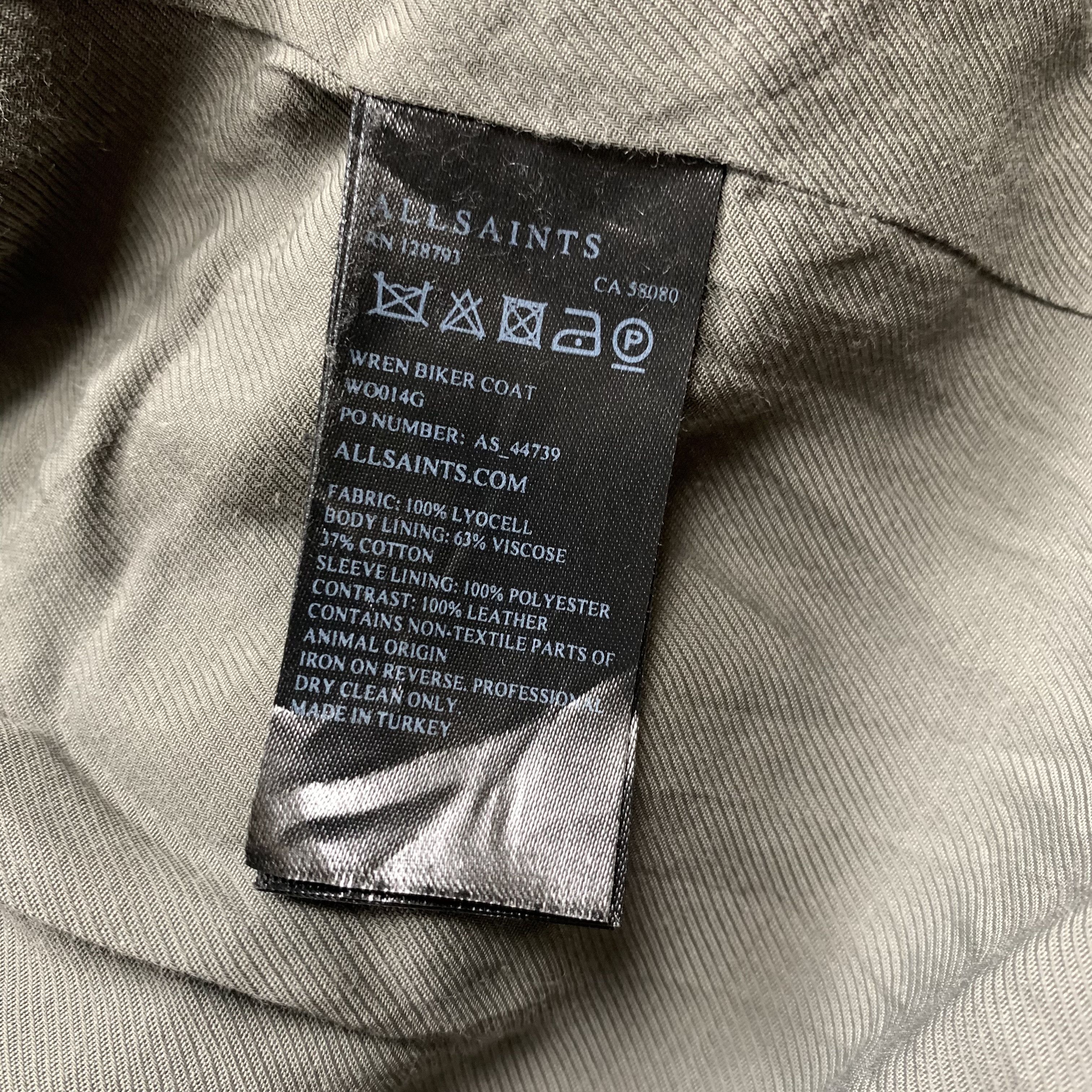 Allsaints Allsaints Wren Biker Coat Jacket Zip Up Size S / US 4 / IT 40 - 6 Thumbnail