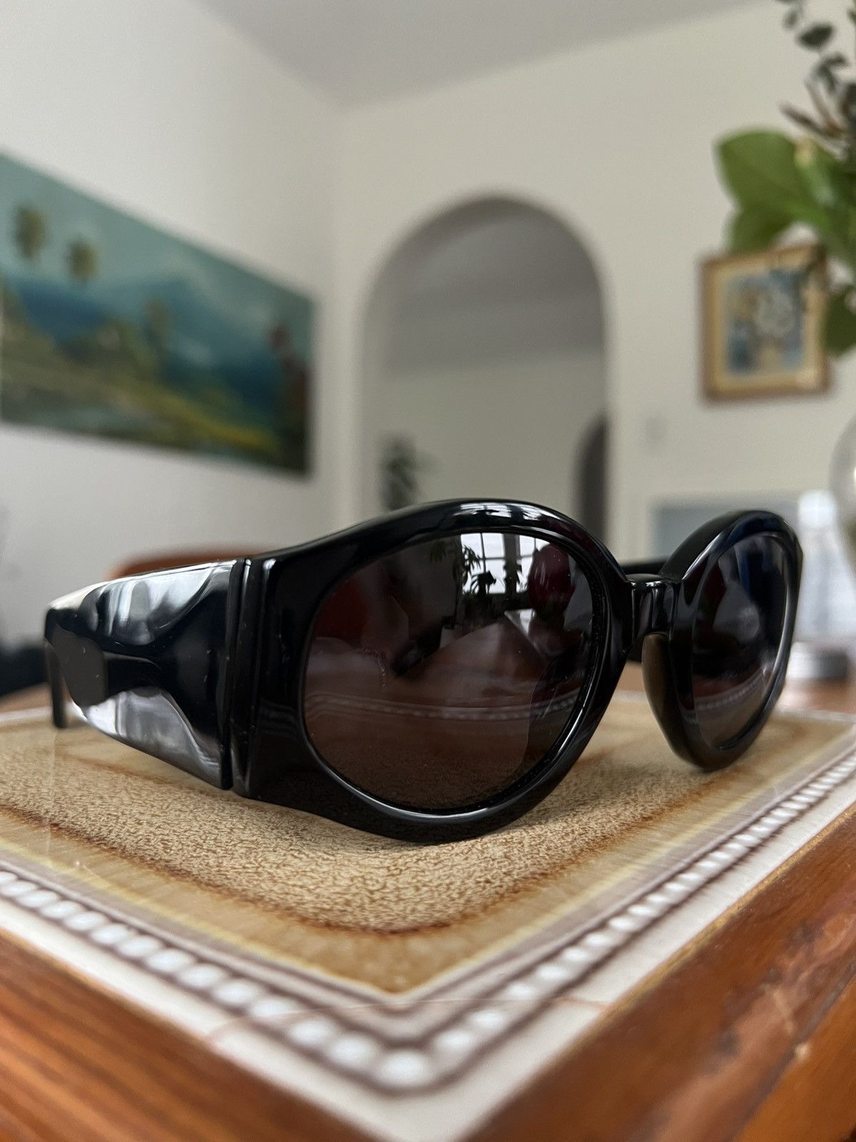 Dries Van Noten × Linda Farrow Dries Van Noten Sunglasses in Black Size ONE SIZE - 1 Thumbnail