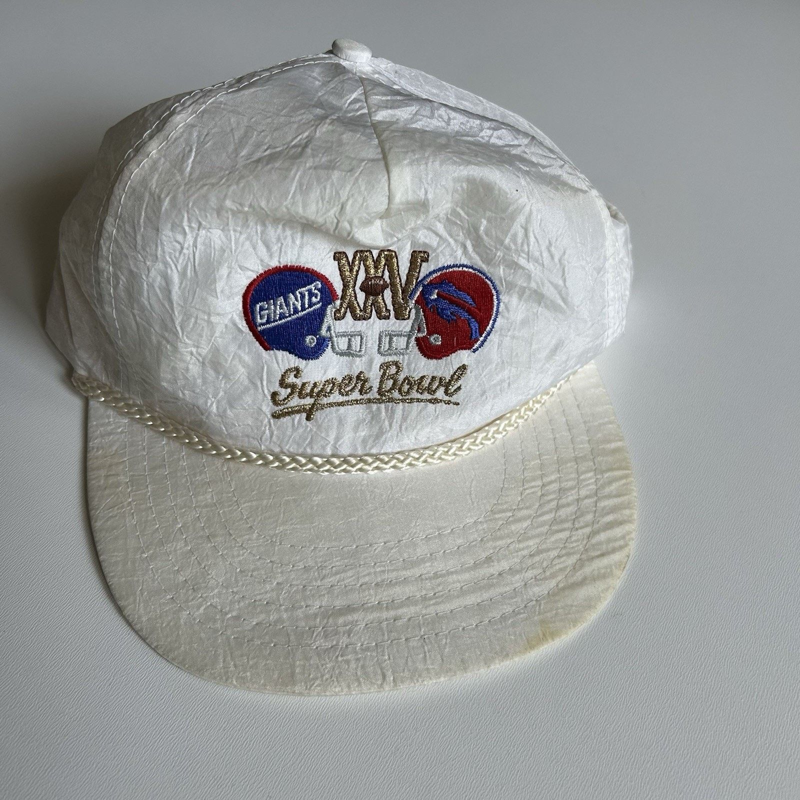 NFL × Vintage Vintage 90s NY Giants Buffalo Bills Super Bowl Snapback Hat Size ONE SIZE - 2 Thumbnail
