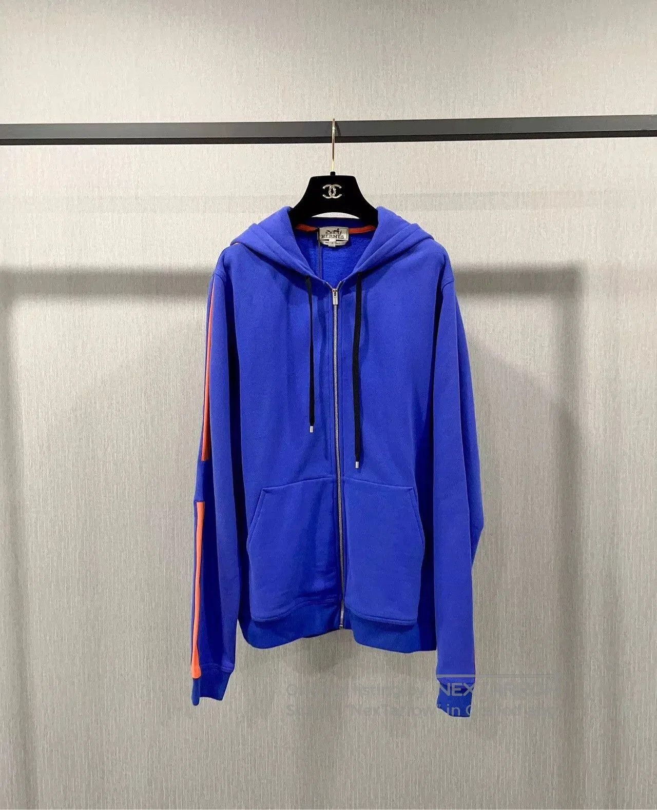 Hermes Hermes Blue Hooded Casual Sweatshirt. Size US S / EU 44-46 / 1 - 1 Thumbnail