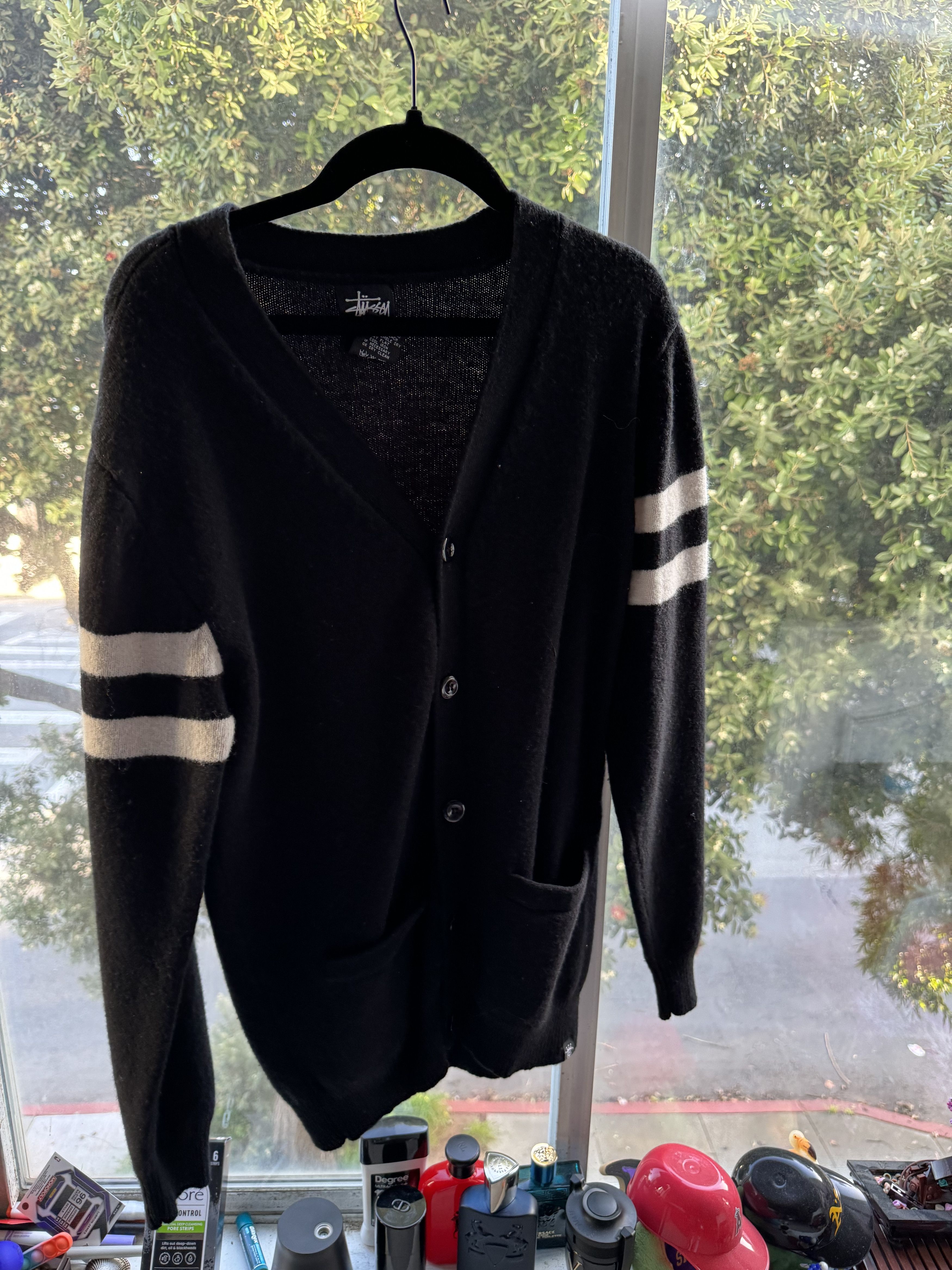 image of Vintage Cardigan in Black, Men's (Size Medium)