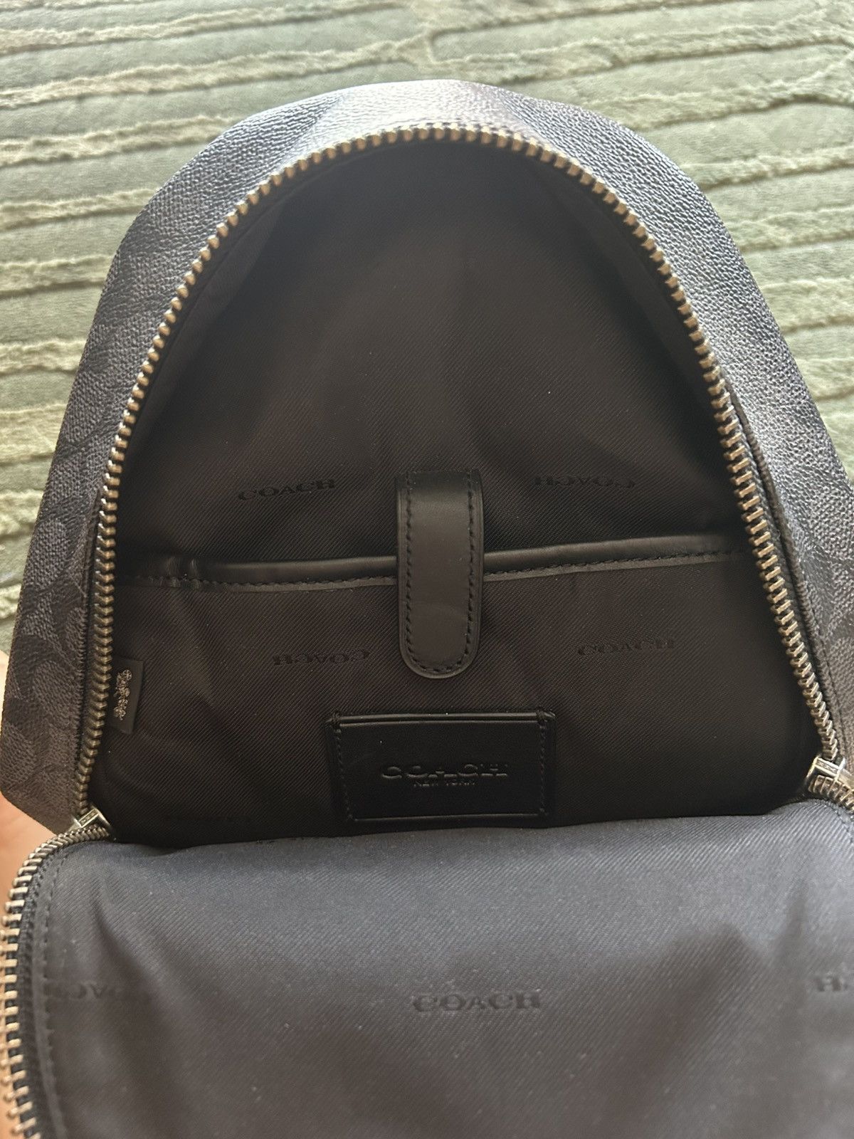 Coach COACH BLACK MONOGRAM SIDE-BAG (MENS) Size ONE SIZE - 5 Thumbnail