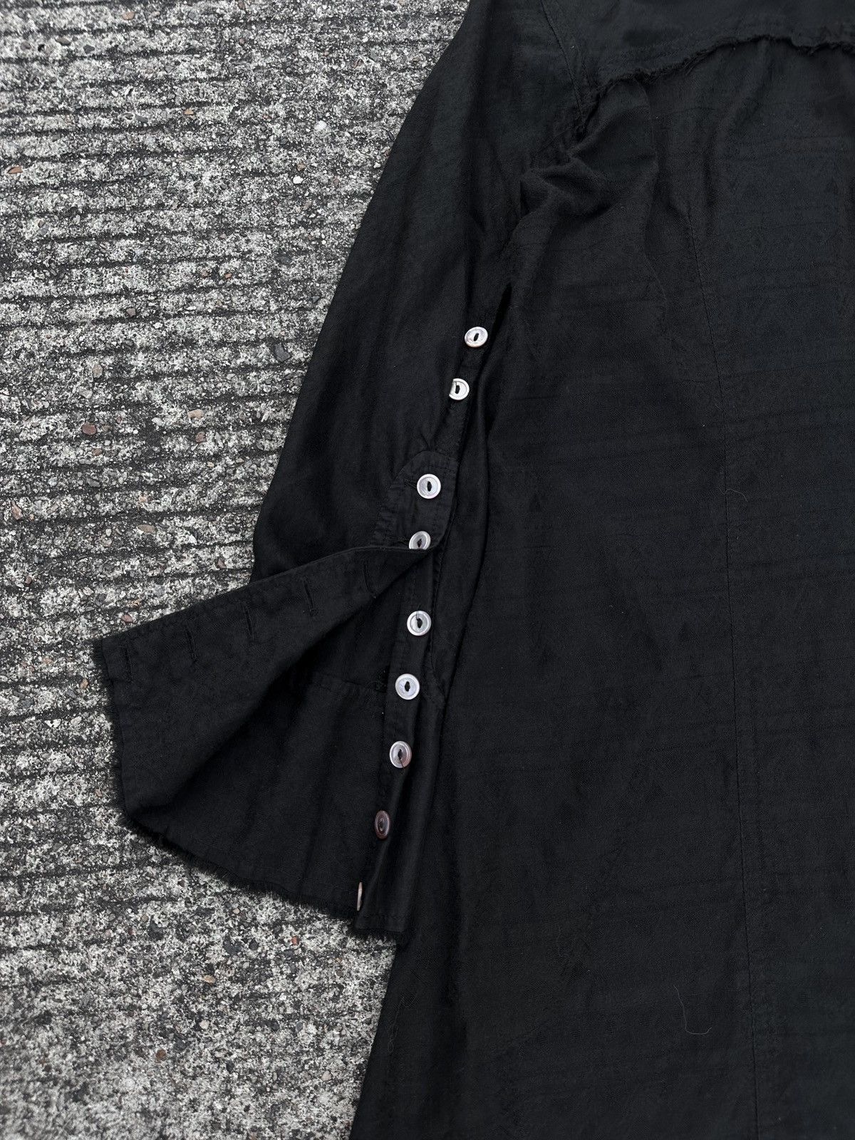 If Six Was Nine × Le Grande Bleu (L.G.B.) L.G.B. Black Distressed Long Shirt Size US S / EU 44-46 / 1 - 18 Thumbnail
