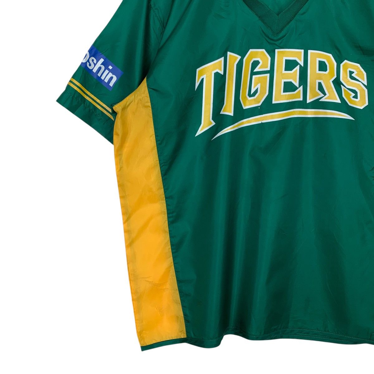 Japanese Brand HANSHIN TIGERS Big Logo V Neck Jersey #2811-C127 Size US XL / EU 56 / 4 - 6 Thumbnail