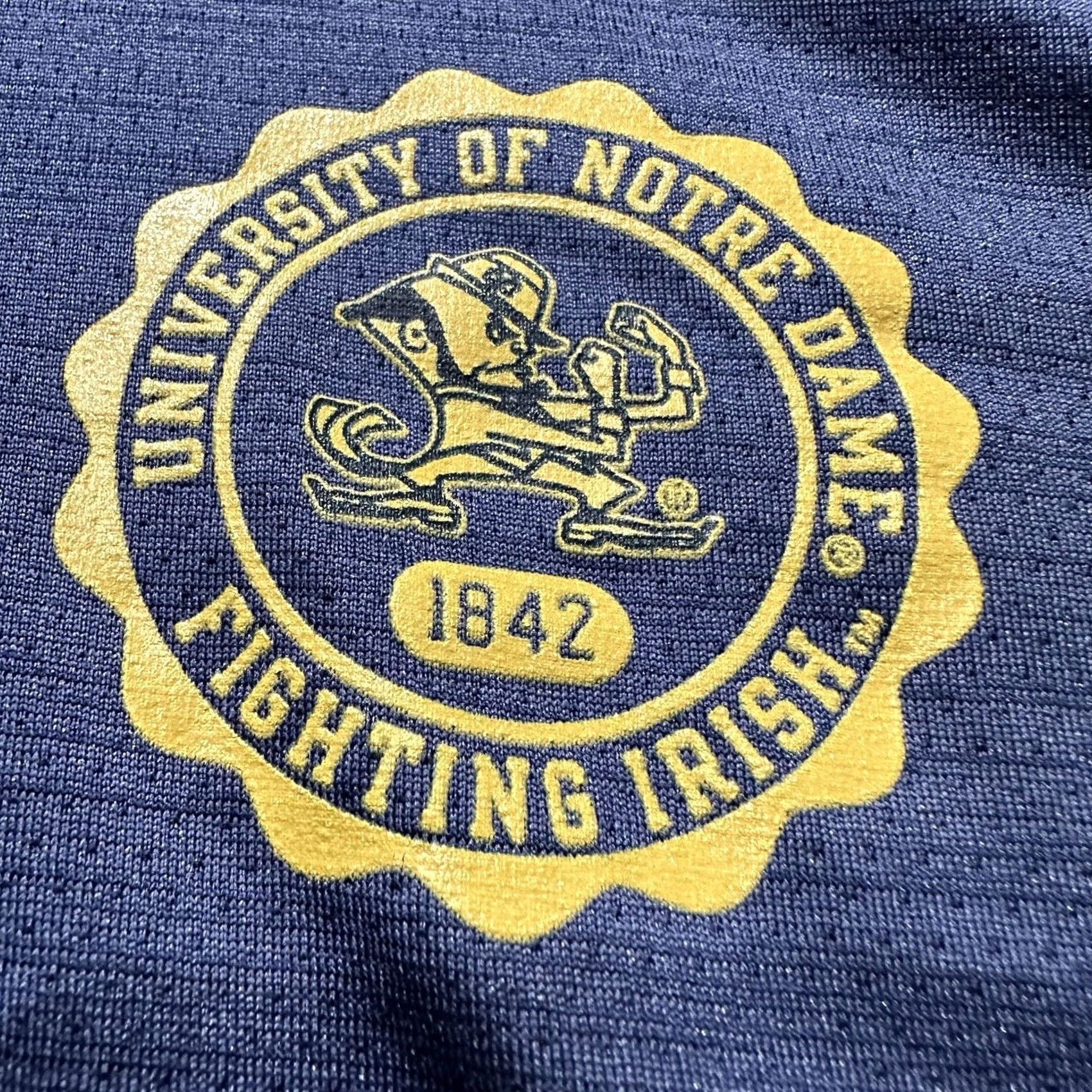 Under Armour Under Armour Notre Dame Fighting Irish Blue 1/4 Zip Tech Vent Pullover Womens L Size L / US 10 / IT 46 - 4 Thumbnail